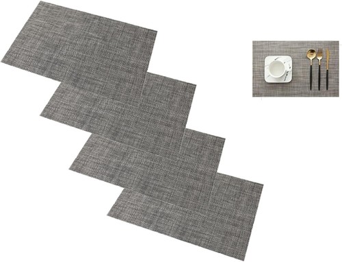 Set pvc woven placemats - set,