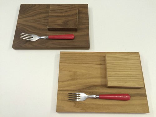 Walnut oak veneer placemats - walnut,