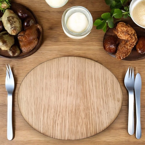 Oval placemat set - -, wood