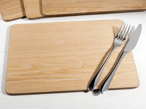 Oak veneer placemats set - placemats,