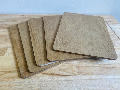 Oak veneer placemats set 5 - veneer, of